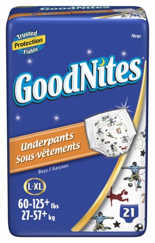 GoodNites Underpants for Boys, Large/Extra-Large, Mega Pack, 21 Underpants