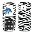 Zebra Stripes Design Snap-On Cover Hard Case Cell Phone Protector with Optional Belt Clip for Samsung Rant M540 [Bulk Packaging]