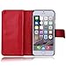 iPhone 6 Plus Case, VAMVAZ Fashion Wristlet Crazy Horse Pattern 2 In 1 Detachable Magnetic PU Leather Wallet Flip Double Card Pockets Purse Case Cover Skin For 5.5