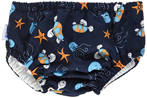 My Swim Baby Diaper New Sizing, Navy Sea Friends, Small