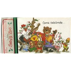 Suzy's Zoo Christmas Party Invitations