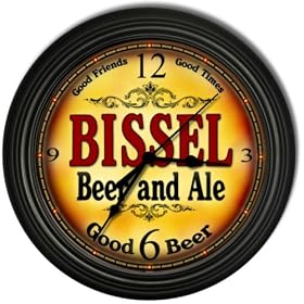 Bissel 's Beer and Ale Black Cascading Pub Style Wall Clock by ZuWEE