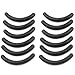 TOOGOO(R) 12 Pcs Black Rubber Makeup Tool Eyelash Curler Replacement Pads for Lady