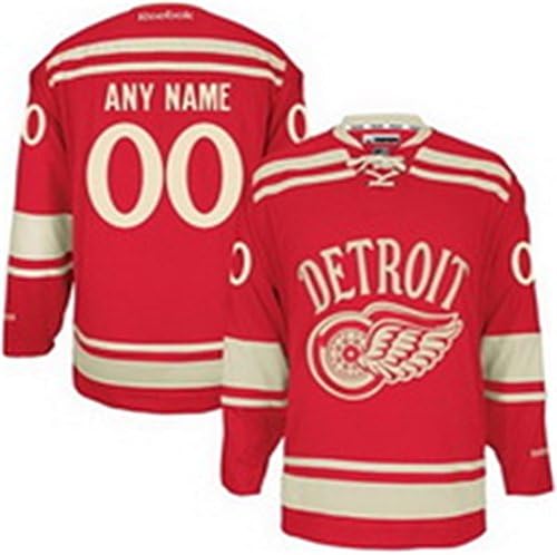 SuJe Men's Detroit Red Wings Custom Jersey 2014 Winter Classic Red Size M-3XL