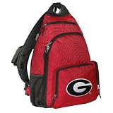 Georgia Bulldogs Sling Backpack University of Georgia One Strap Backpacks for Travel or School Bags - BEST QUALITY Unique Gifts For Boys, Girls, Adults, College Students, Men or Ladies ~ Broad Bay