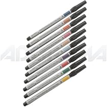 SpotPen Color Print Retouching Pen Set #1, Set of 10 Different Color Pens.