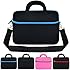 13 Inch Laptop Sleeve, 13 Inch Laptop Shoulder Bag, KOZMICC 13 13.3 Inch Neoprene Messenger Black/Blue Handle Strap Case for Apple MacBook Air Pro Dell HP Lenovo Acer ASUS Chromebook Laptop Ultrabook