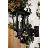 Gas Light America GL1600 Cast Aluminum Natural Gas Light With Open Flame Burner On Wall Mount