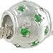 Emerald Green CZ May Birthstone .925 Silver Starburst Bead fits Pandora