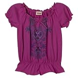 Girls' Mossimo Supply Co. Short-Sleeve Screen Print Beaded Top - Pink Mambo
