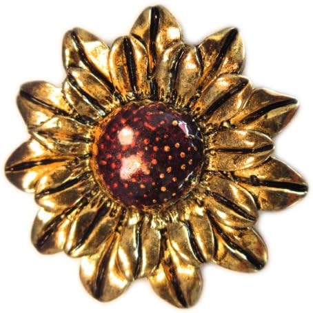 Flower with Purple Center Pin and Eyeglass/ID Holder