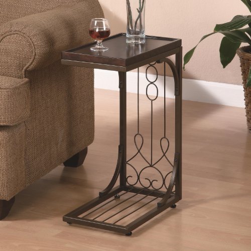 Small Brown Snack Table by Coaster