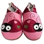Tiny's - Chaussons de b�b� en cuir doux - Coccinelles