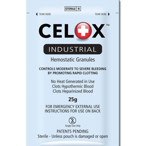 CELOX First Aid Temporary Traumatic Wound Treatment 25g.