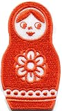 Russian Matryoshka Babushka Babooshka Nesting Doll Applique Iron-on Patch S-318 Free Shipping