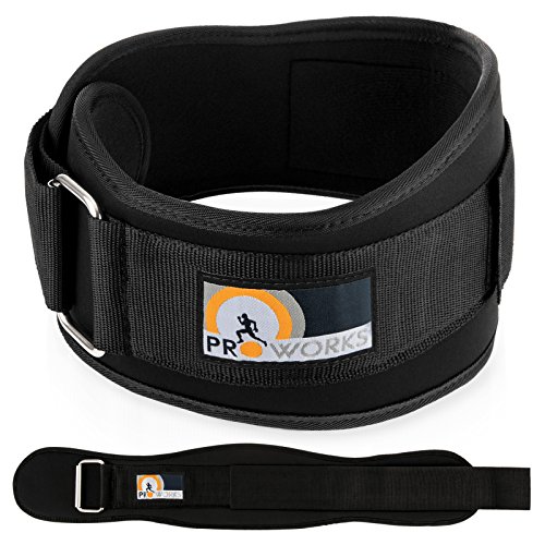 Proworks Premium Black Weight Lifting & Bodybuilding Lumbar Back Support Gym Belt (Medium) Proworks Premium Black Weight Lifting & Bodybuilding Lumbar Back Support Gym Belt (Medium)