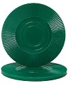 25 Green Interlocking Radial Poker Chips - 2 Grams