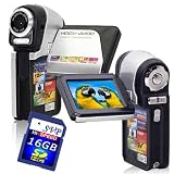 NEW Dual Cam High Resolution SILVER DIGITAL VIDEO CAMCORDER / STILL CAMERA (16GB SDHC Included)
