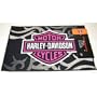 Pink Flame Licensed Harley Davidson Throw Rug Indoor Outdoor