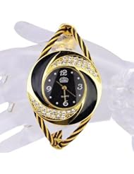 2014 NEW DESIGN Rhinestone Diamond Whirlwind Design Metal Weave Dress Wrist Watch Women Girls Ladies