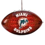 4" NFL Miami Dolphins LED Light-Up Football Christmas Ornament