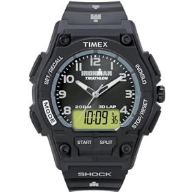 Timex Timex Ironman 30-Lap Shock Resistant Combo - Black/Black Watch: Timex: Watches
