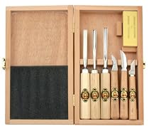 Two Cherries 515-3437 7-Piece Wood Carving Set in Wood Box