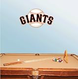San Francisco Giants Baseball Wall Decal 25" x 10"