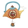 Allen Designs, Orologio da parete con pendolo, 23 cm, (necessaria 1 batteria AA, non inclusa) [Importato da Regno Unito]