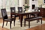 6pc Formal Dining Set Espresso Finish
