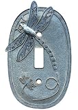 Dragonfly Single Pewter Switch plate