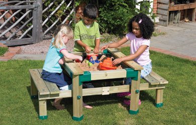 Childrens Toyshop  Toys : TP426 Forest Deluxe Picnic Table Sandpit