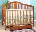 Stork Craft Chelsea 4-in-1 Crib with Drawer in Cognac