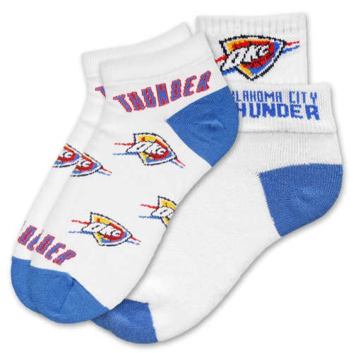 NBA Oklahoma City Thunder Womens Socks, 2-Pack