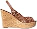 Nine West Women's Axey Leather Wedge Sandal