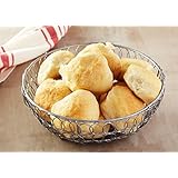 Decorative Wire Basket Tabletop Home Decor - Elegantly Designed Wire Metal - Dining Table, Countertop, Office or Bathroom - Holds Fruit, Breads, Gifts, Knickknacks, and More - 8 inch in Size - Silver