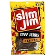 Slim Jim Teriyaki Beef Jerky, 2.9-Ounce Packages (Pack of 12)