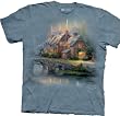 Cobblestone Bridge Thomas Kinkade The Mountain Tee Shirt