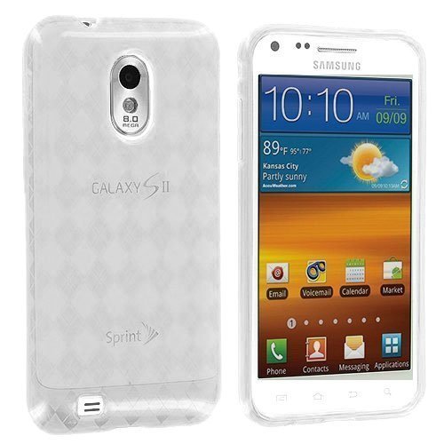Clear TPU Candy Rubber Skin Case Cover for Samsung Epic Touch 4G Sprint Galaxy S II