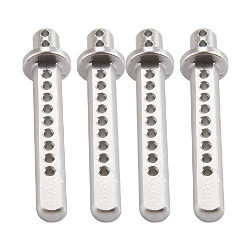 SkyQ RC Aluminum Body Post Mounts for AXIAL 4WD 1/10 SCX10 Upgrade Parts Silver 4pcs