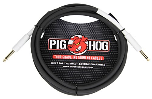 Pig HogPH6 High Performance 8mm 1/4" Guitar Instrument Cable, 6 Feet