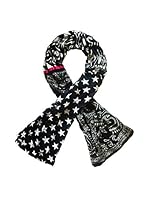 Plomo o Plata Fular (Negro / Blanco)