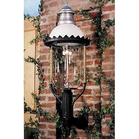 Gaslite America Gl36 Cast Aluminum Manual Ignition Natural Gas Light With Triple Mantle Burner With Standard Wall Mount