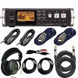 Tascam DR-680 8ch. Portable Field Recorder with Headphones and Cable Bundle