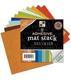 Adhesive Back Mat Stack 6''X6'' -Neutrals