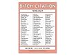 Bitch Citation Nifty Note