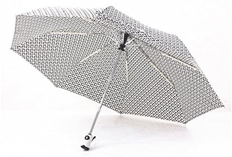 Fb Adult's New Style Five-pointed Star Automatic Folding Sun or Rain Umbrella (Black)