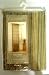 HOME TRENDS NATALIA OLIVE ONE PANEL SHEER CURTAIN 50IN W X 84IN L