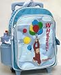 Curious George Luggage Backpack - Full size school bag with wheels