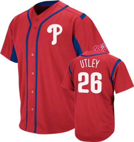 Chase Utley Philadelphia Phillies Wind-Up Red Player Jersey